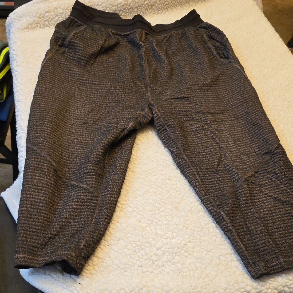 Kids Brown Textured Pants